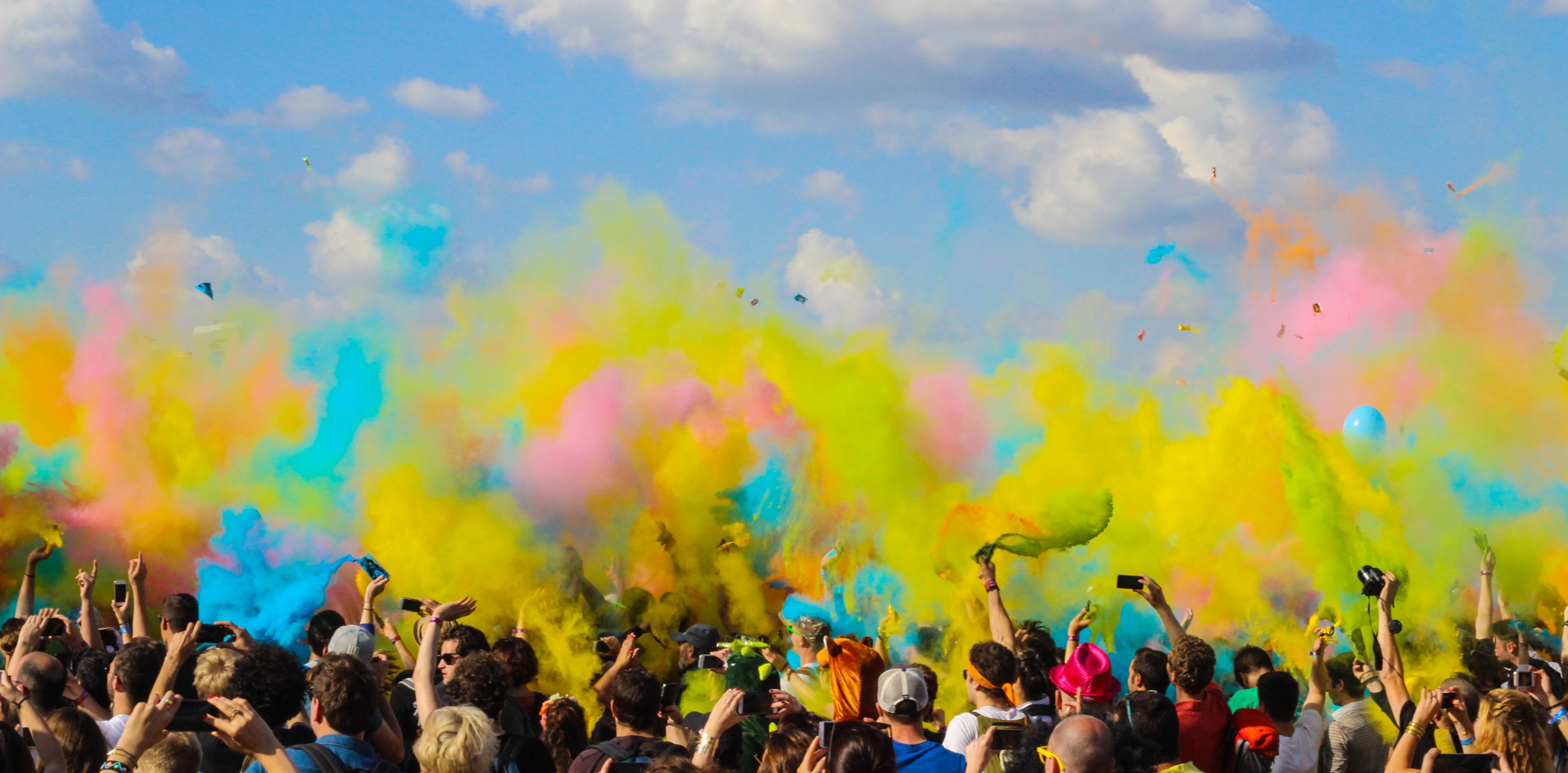 Color Run Stock Photo